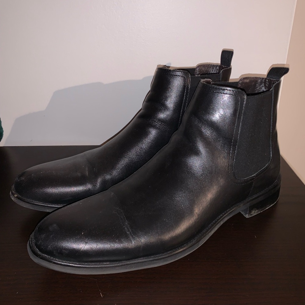 Men's Black Leather Classy Boots